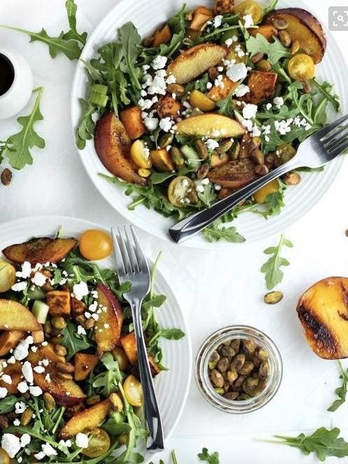 recipes with fruit grilled peaches with sweet potatoes