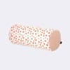 pillow shapes pink and white polka dot neckroll