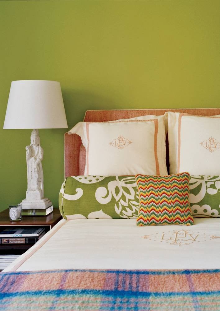 pillow shapes green and white ikat bolster