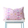 pillow shapes pink watercolor lumbar