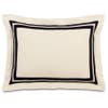 pillow shapes beige and black stripe standard sham