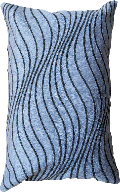 The Company Store Domino Collection Blue Pillow