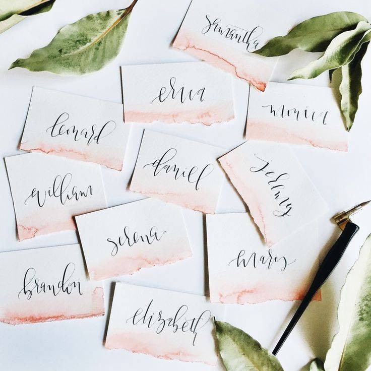 small space dinner party name tags
