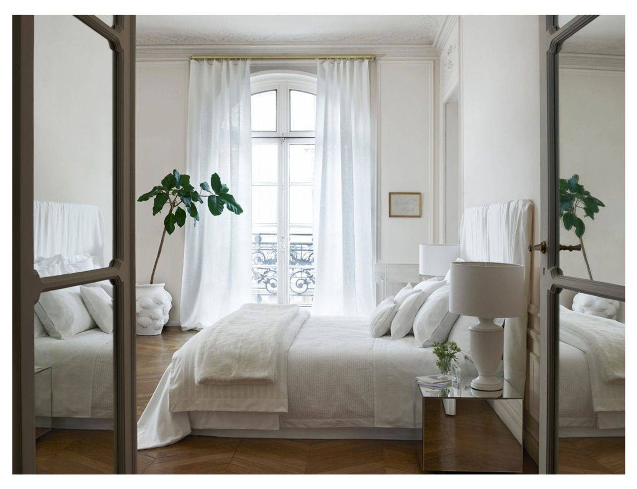 all white interiors white bedroom