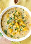 easy lunch ideas for work Pumpkin and Chipotle Corn Chowder