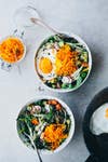 easy lunch ideas for work  two bowls of salad