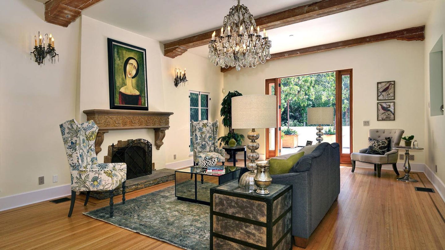 mandy moore's mediterranean style home living room
