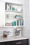 easy kitchen updates  white kitchen with open shelving