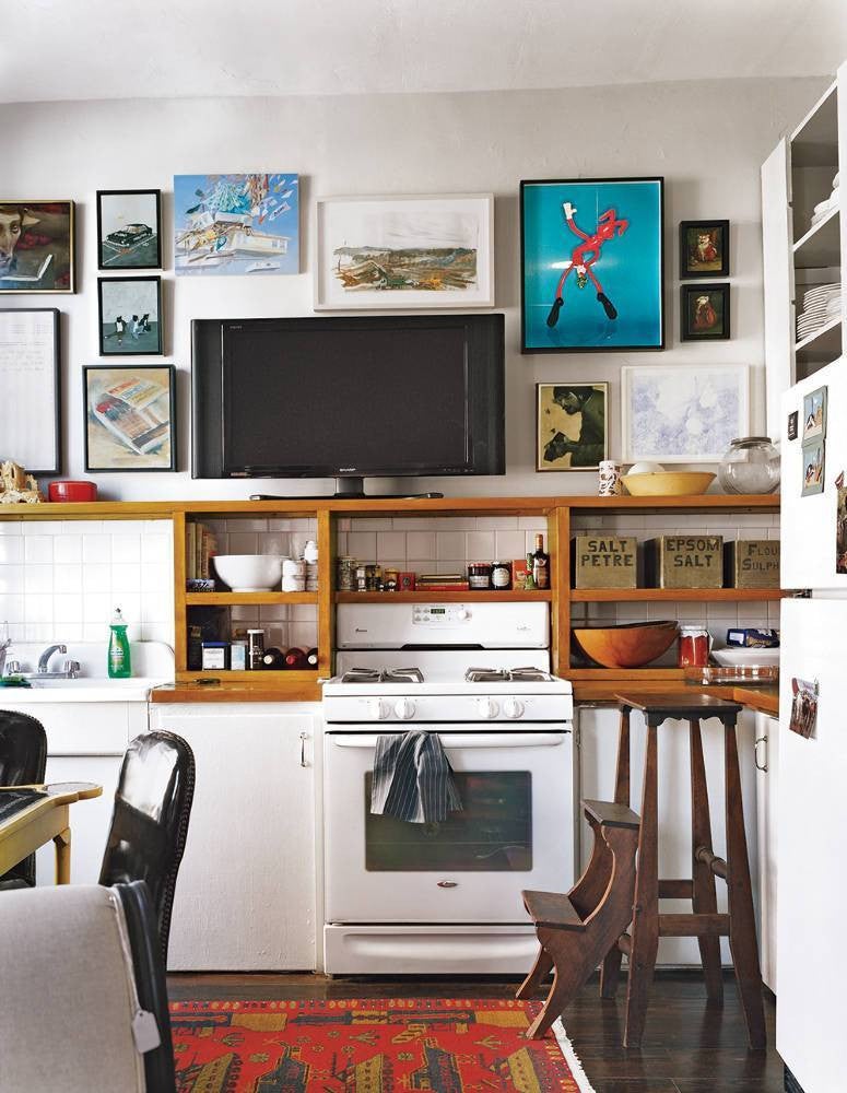 easy kitchen updates  gallery wall in kitchen