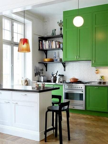 10 Kitchen Designs That Will Make You Want Colorful Cabinets
