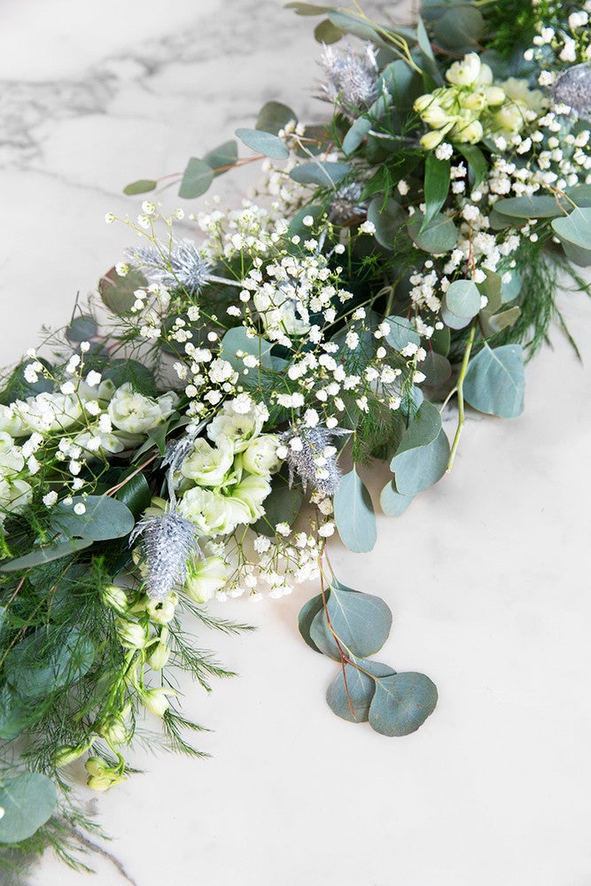How To DIY A Garland For Your Tablescape Eucalyptus Babys Breath