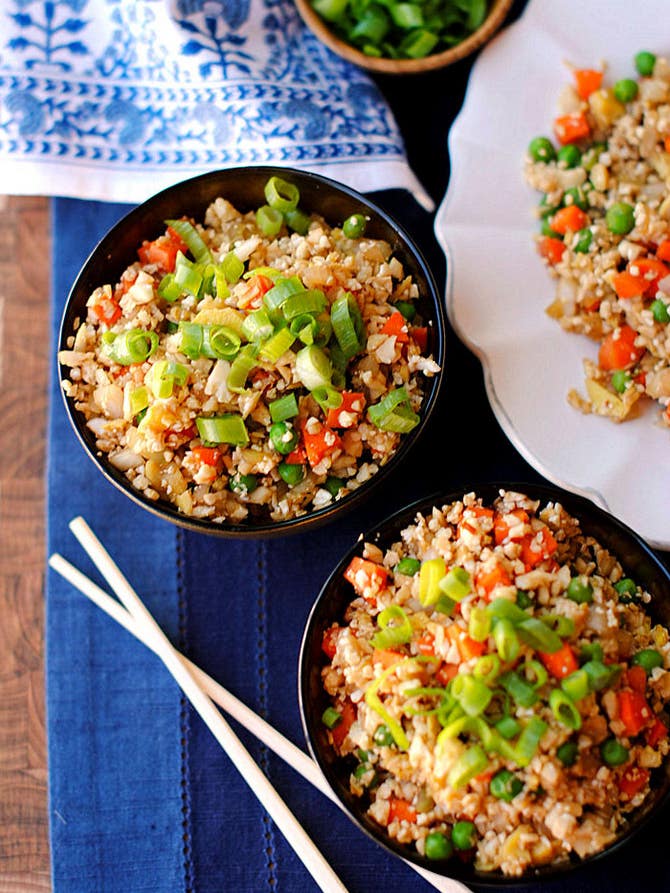 10 Easy Ways to Liven Up Your Cauliflower Rice low carb fried rice