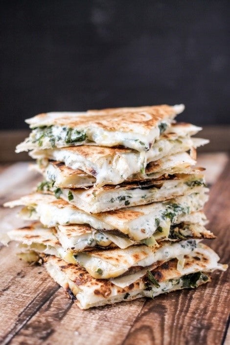 12 Recipes That Take Quesadillas to the Next Level spinach and artichoke