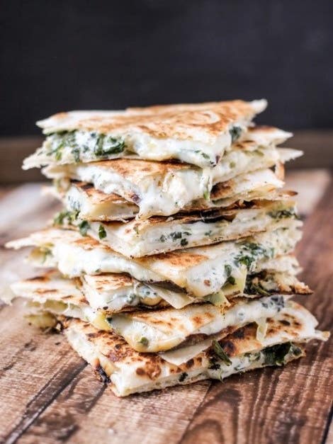 12 Recipes That Take Quesadillas to the Next Level spinach and artichoke