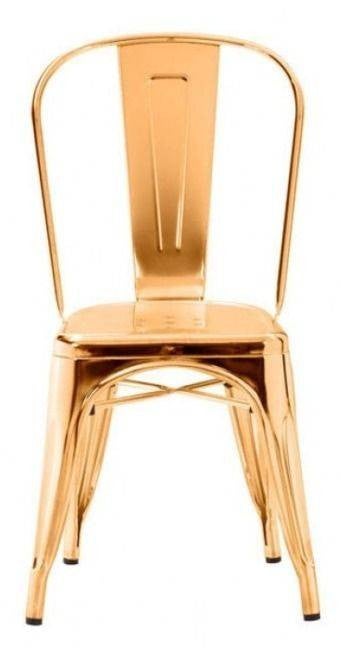 Best Chairs to Upgrade Your Dining Room golden metallic