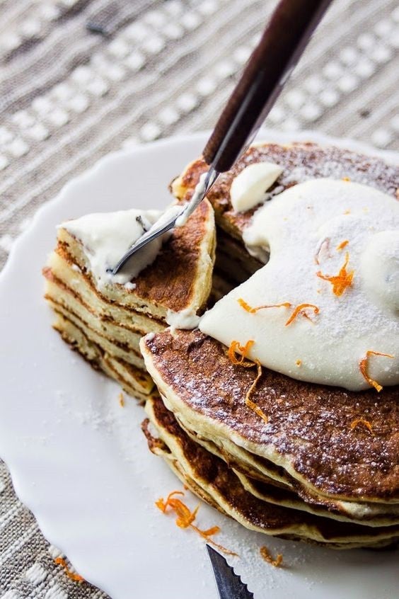 Epic Pancake Recipes to Try This Weekend: Orange Rosemary Pancakes with Lavender Honey Whipped Cream