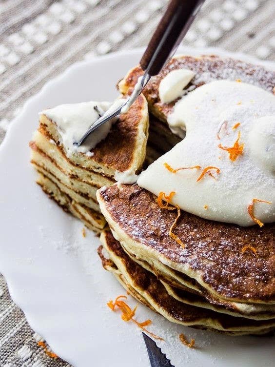 Epic Pancake Recipes to Try This Weekend: Orange Rosemary Pancakes with Lavender Honey Whipped Cream