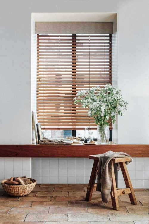 14 Decor Ideas To Instantly Upgrade Your Windows: Wood Blinds