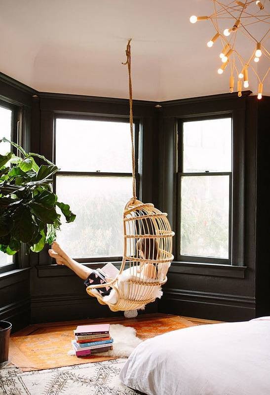 14 Decor Ideas To Instantly Upgrade Your Windows: Hanging Chair