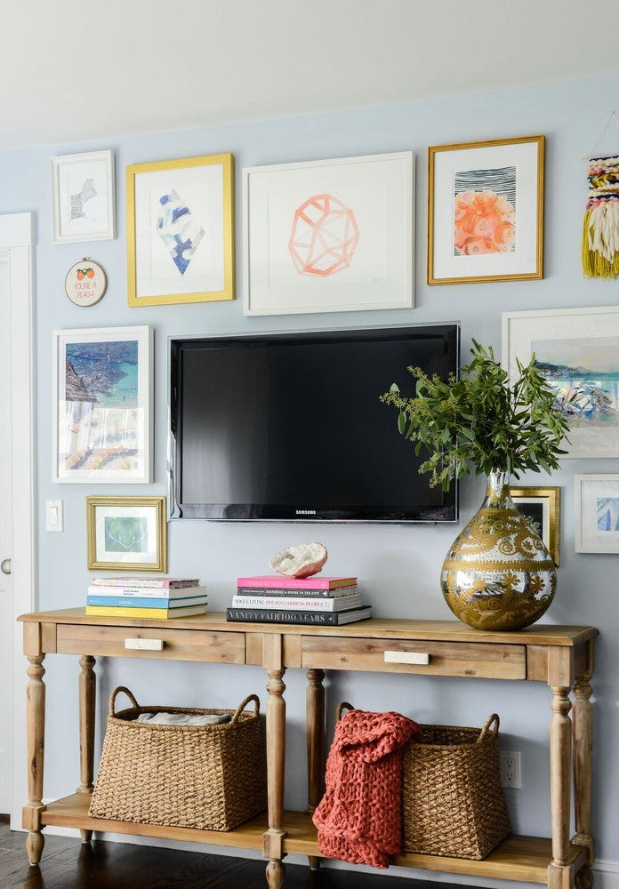 How a Tiny Tudor Became an Airy Family Haven: Gallery Wall