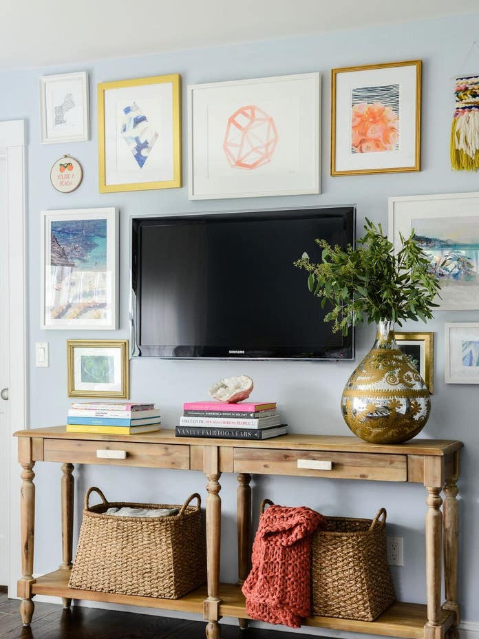 How a Tiny Tudor Became an Airy Family Haven: Gallery Wall