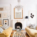 West Village Townhouse Alison Cayne Taupe Living room