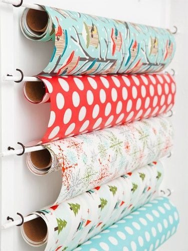 8 Ways to Keep Your Gift Wrap In Line