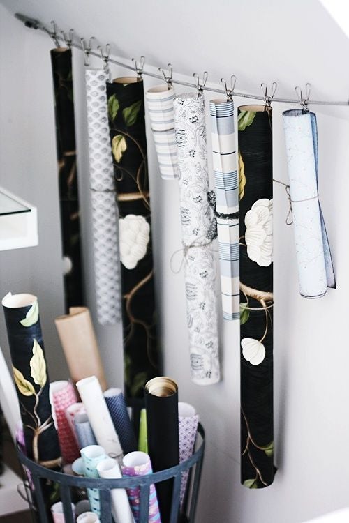 8 Ways to Keep Your Gift Wrap In Line