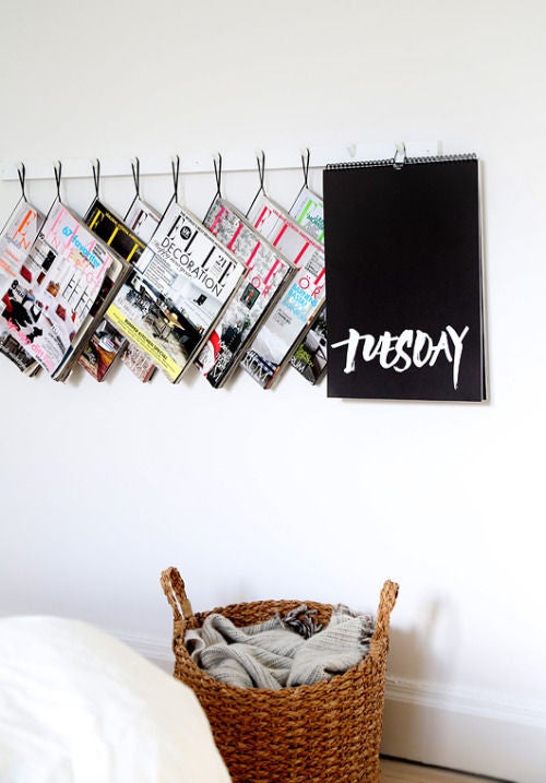 Fun Summer Friday Ideas magazines hanging on the wall