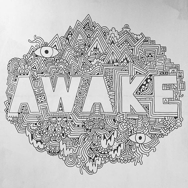 awake drawing