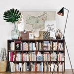 11 ways designers style their bookshelves