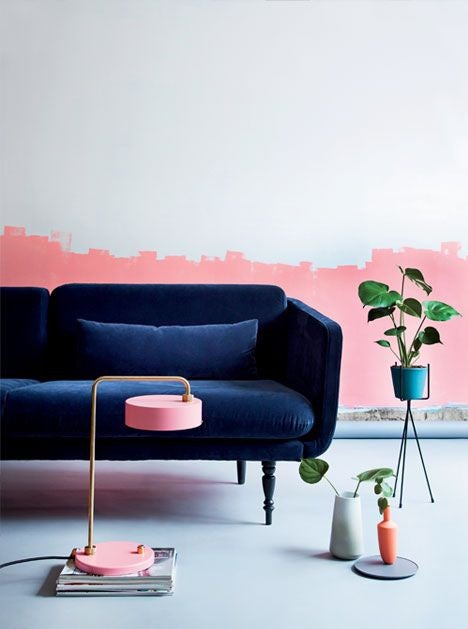 white-pink-navy-living-room