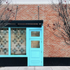 bright-turquoise-door-window-frame