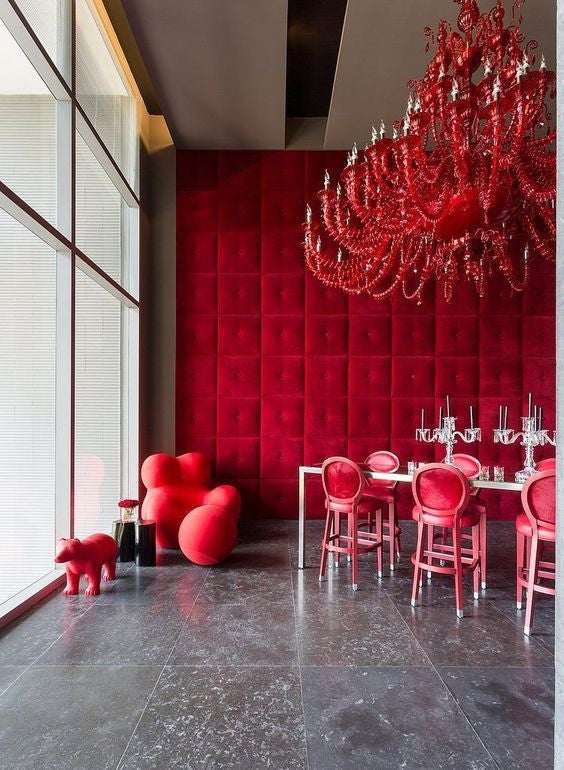 red-dining-room
