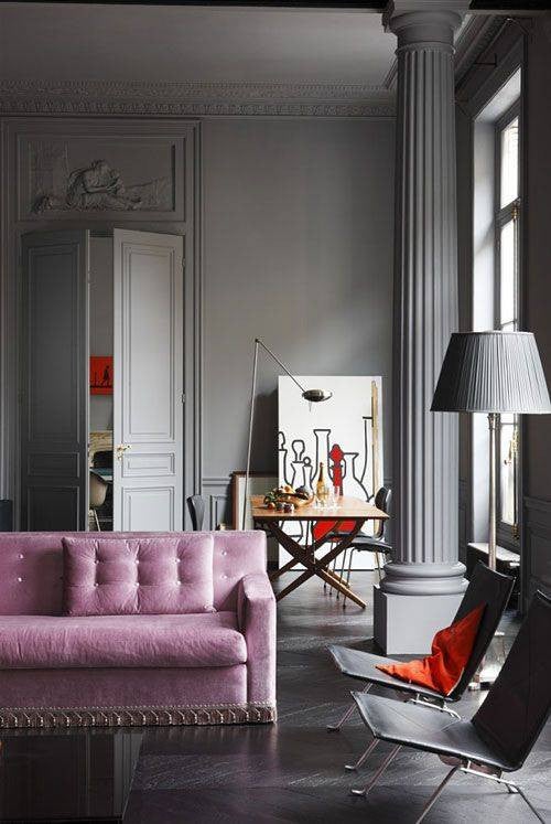 gray-living-room-pink-sofa