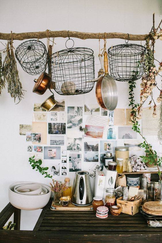 Storage Basket Ideas  hanging kitchen baskets