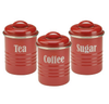 vintage kitchen decor ideas red canisters
