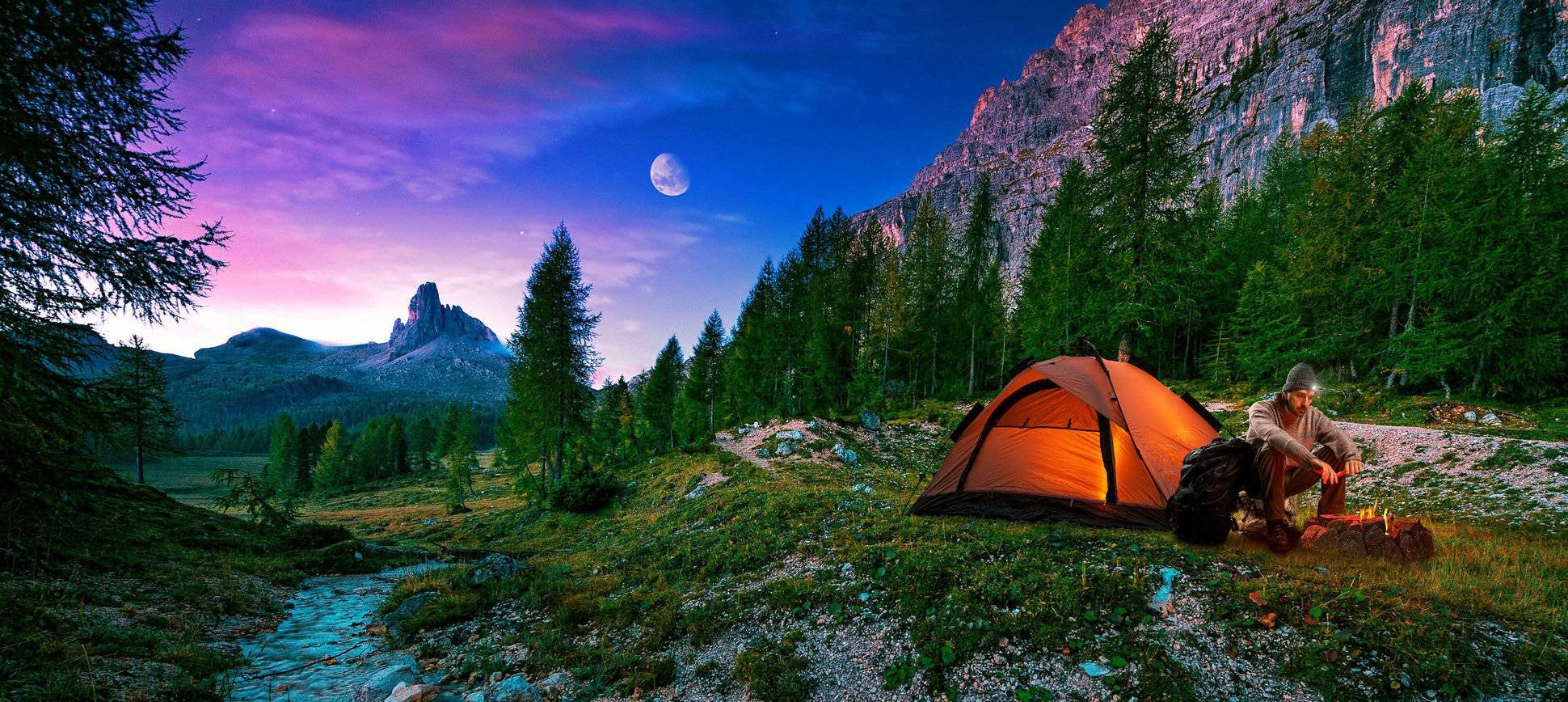 Fun Summer Friday Ideas camping in the woods