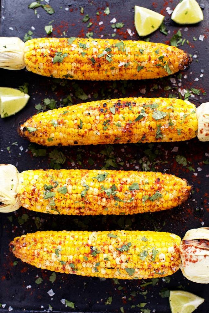 freezing food Grilled Cilantro, Lime, and Paprika Corn on the Cob