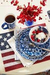 4th of July summer holiday table decorations american flag table setting
