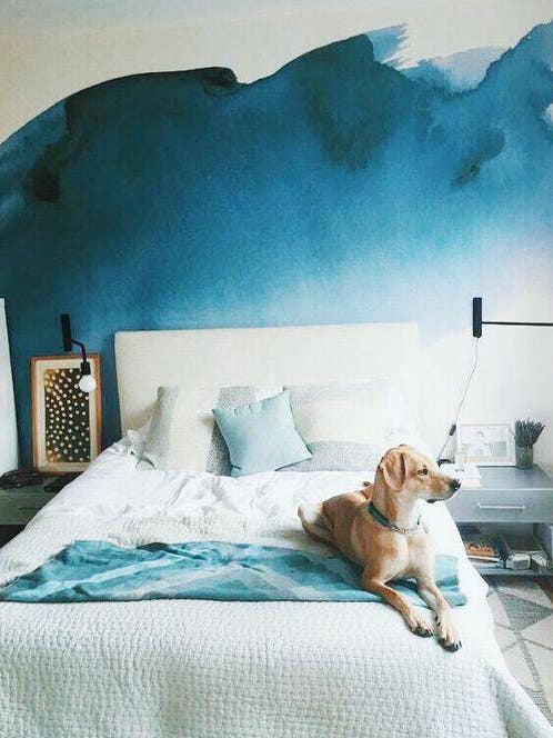 wallpaper design ideas  blue room