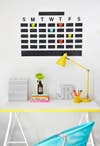 DIY Desk Accessories Chalkboard Tape Wall Calendar