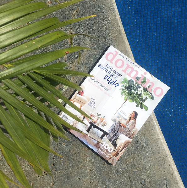 Domino Summer Issue Instagrams 2016 Blue Pool Cement Palms