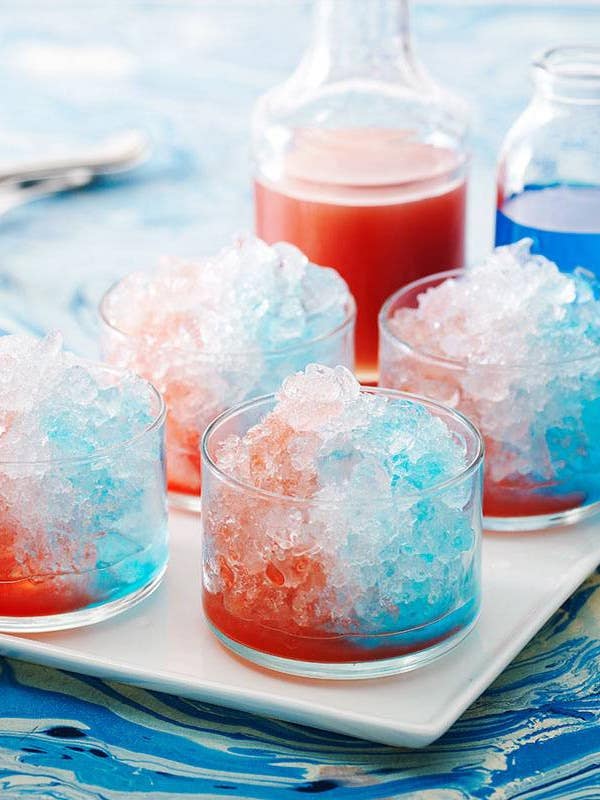 olympics party red white a blue boozy snow cone