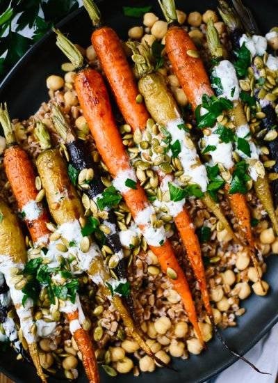 recipes with farro farro and carrots and chickpeas