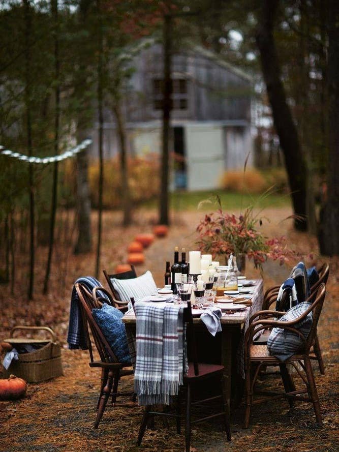 outdoor thanksgiving thanksgiving table outside