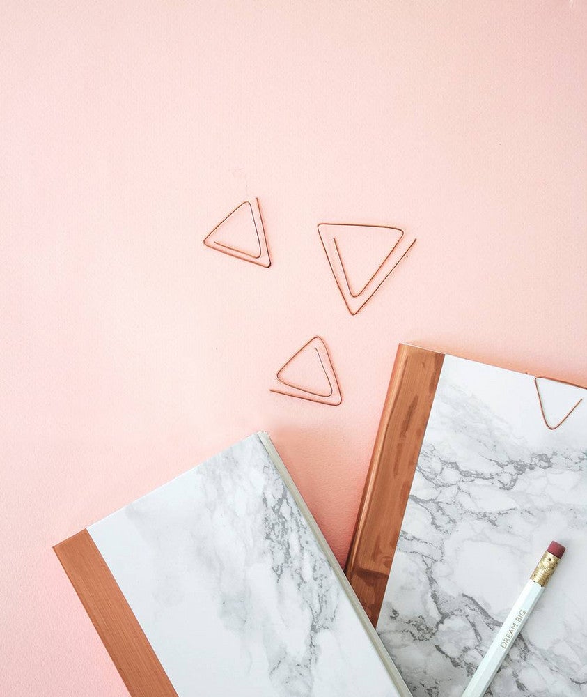 faux marble marble and copper stationary diy