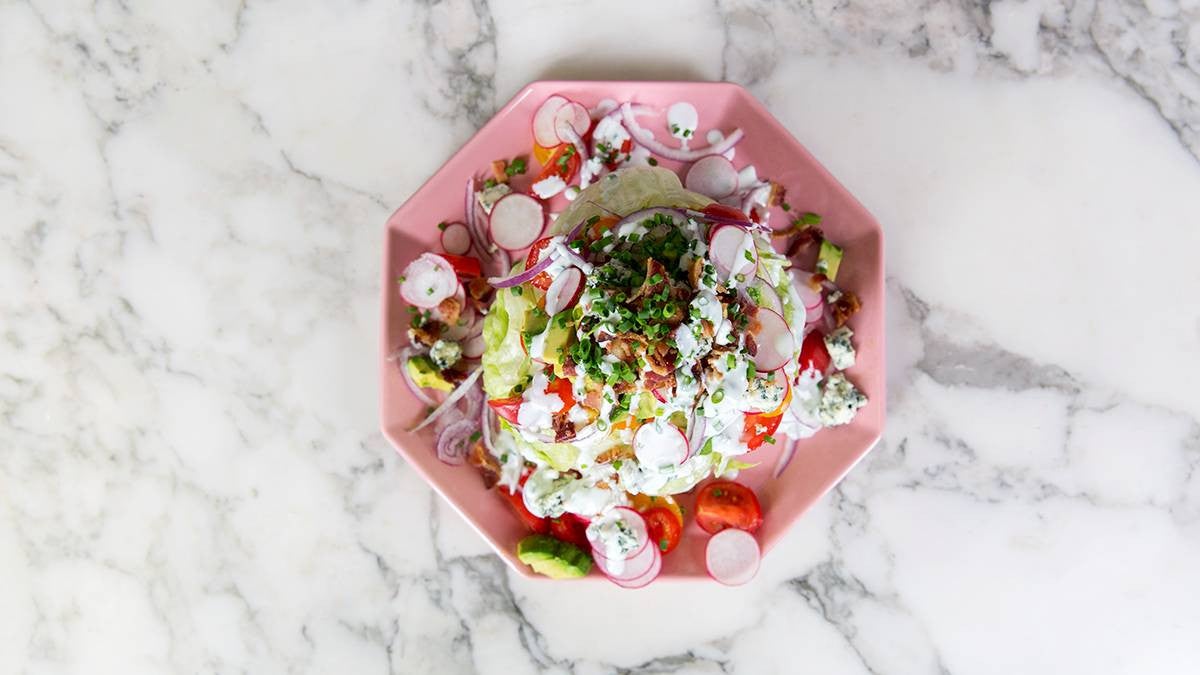 Iceberg Wedge Salad Recipe Salad From Above