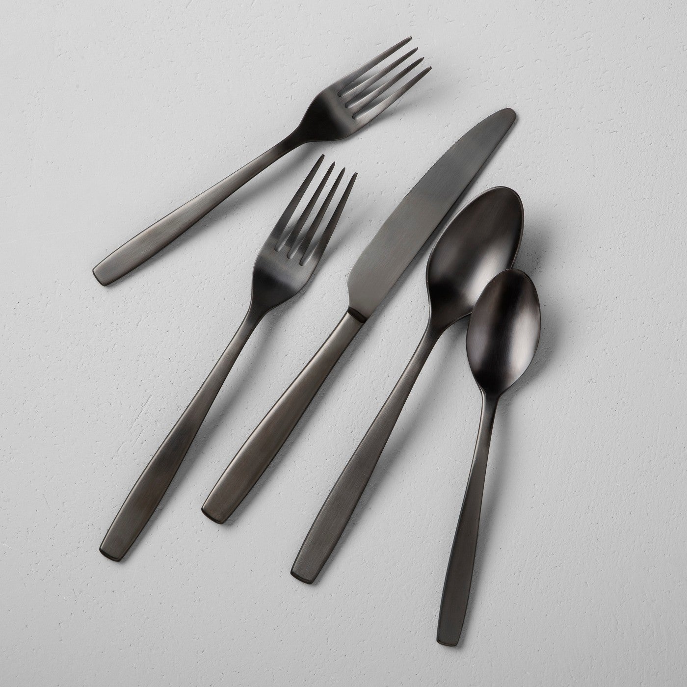 matte black cutlery