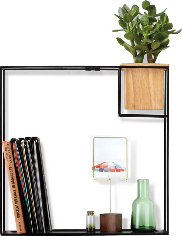 Home Office Ideas On A Budget Square Shelf